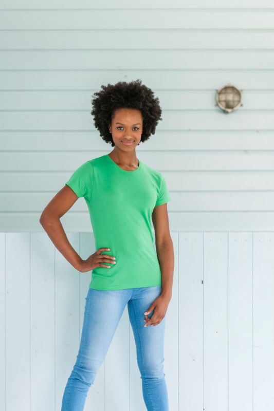 Ladies' Slim T | T Shirt personnalisé pour femme Lime Neon 1