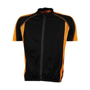 t shirt cyclistes publicitaires Noir Orange