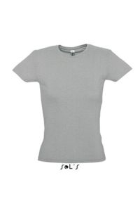 T-shirt personnalisable : Miss Gris chiné