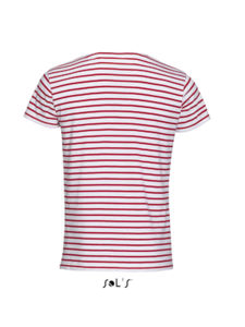 T-shirt personnalisé : Miles Men Blanc Rouge 1