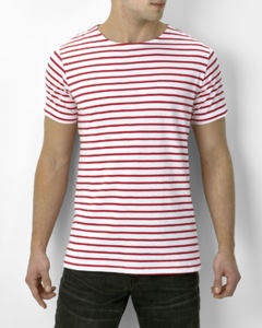 T-shirt personnalisé : Miles Men Blanc Rouge 3