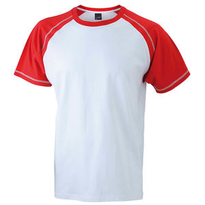 t shirt publicitaire bricolage Blanc Rouge
