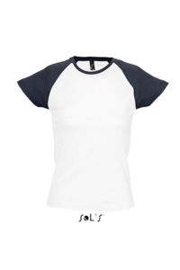 T-shirt publicitaire : Milky Blanc Marine