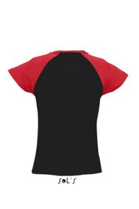 T-shirt publicitaire : Milky Noir Rouge 2