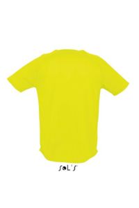 T-shirt publicitaire : Sporty Jaune Fluo 2