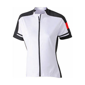 tee shirt cycliste publicitaire Blanc