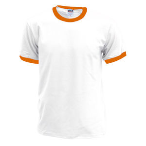 tee shirt imprimé Blanc Orange texas