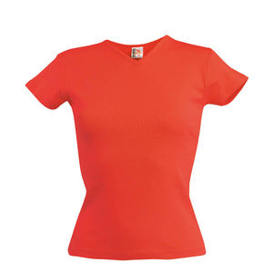 tee shirt imprime femme Rouge