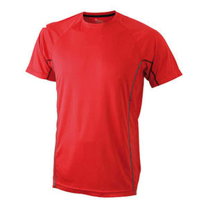 tee shirt logo entreprise Rouge Noir