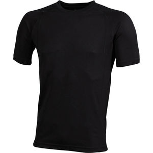 tee shirt marquage logos Noir