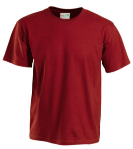 rouge - tee shirt recyclé publicitaire