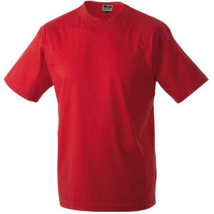 tee shirts impression logo Rouge
