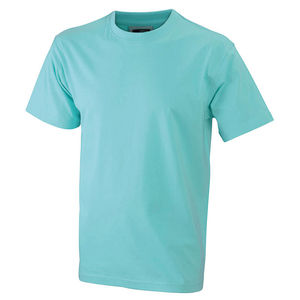 tee shirts impression logo Vert clair