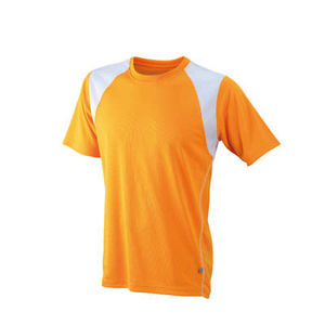 tee shirts logo entreprise Orange Blanc