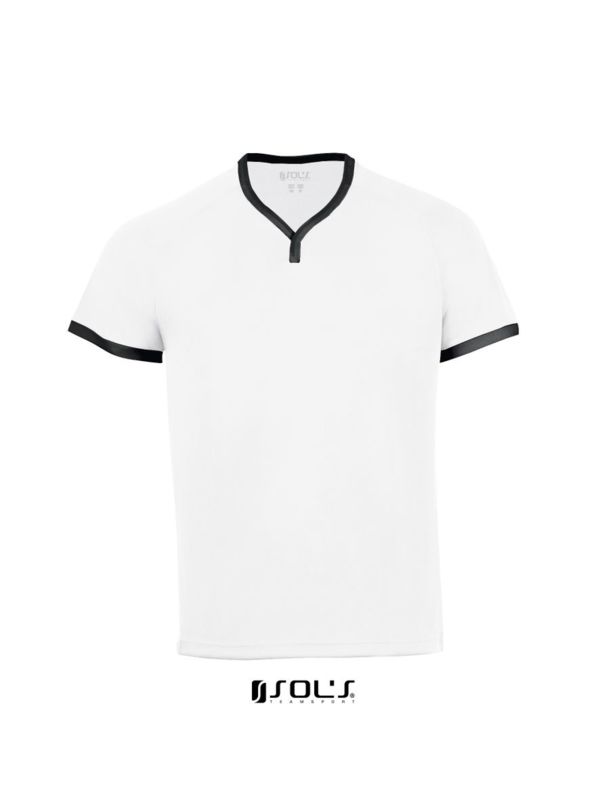 Atletico | T Shirt publicitaire pour homme Blanc Noir