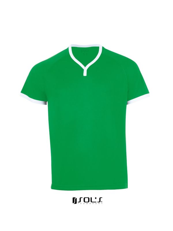 Atletico | T Shirt publicitaire pour homme Vert Vif Blanc