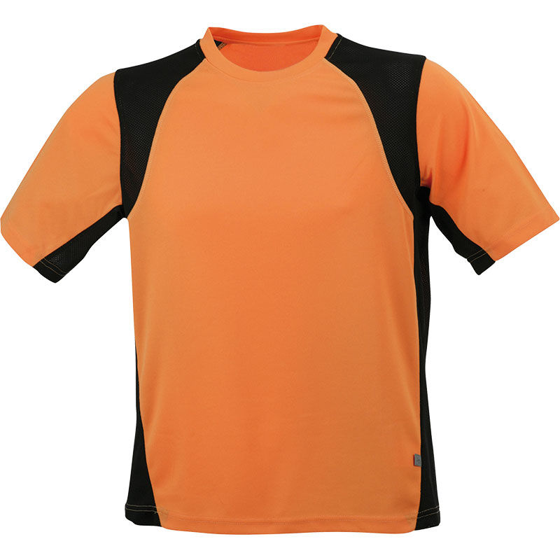 Baly | T Shirt publicitaire pour homme Orange Noir