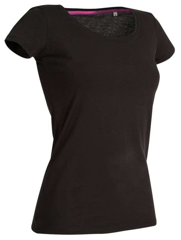 Beya | T Shirt publicitaire pour femme Noir 1