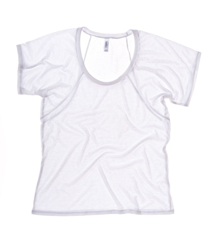 Flowy Raglan | T Shirt publicitaire pour femme Blanc 2