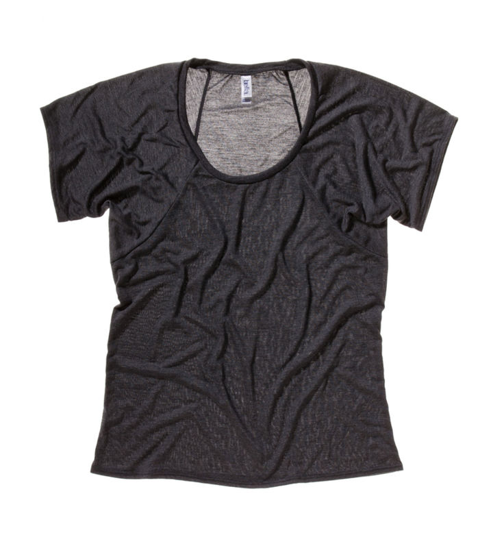 Flowy Raglan | T Shirt publicitaire pour femme Noir 3