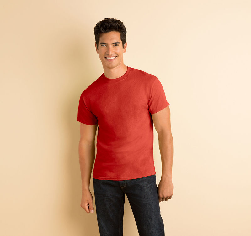 Heavy | T Shirt publicitaire pour homme Rouge 2