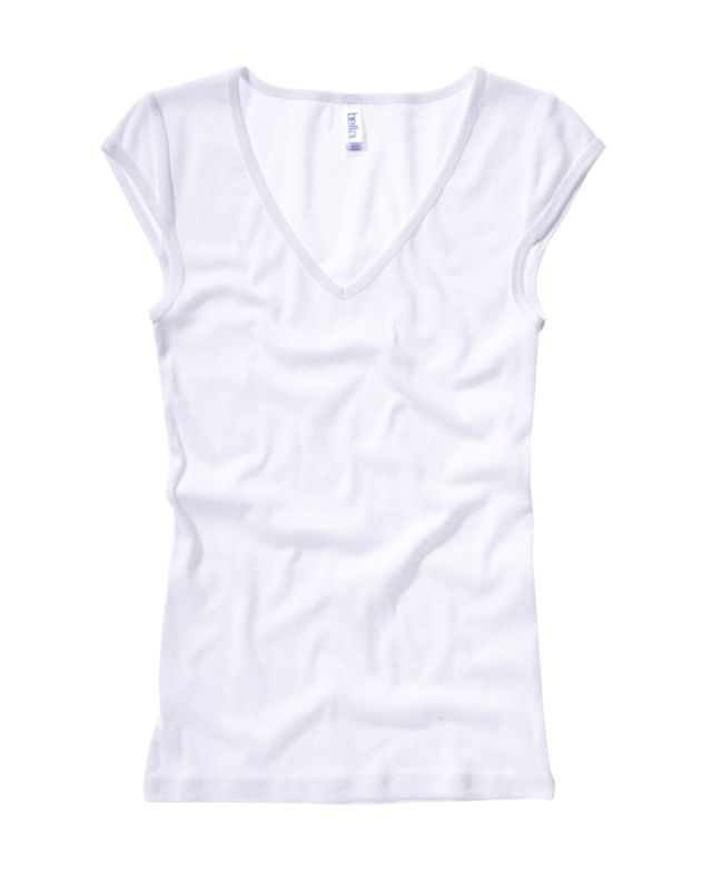 Hino | T Shirt publicitaire pour femme Blanc 4