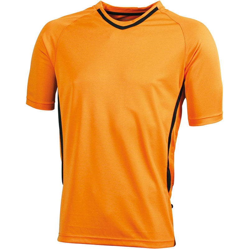 Jefa | T Shirt publicitaire pour homme Orange Noir
