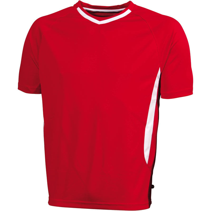 Jefa | T Shirt publicitaire pour homme Rouge Blanc