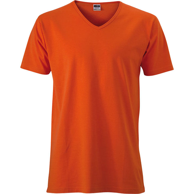 Jewu | T Shirt publicitaire pour homme Orange Foncé