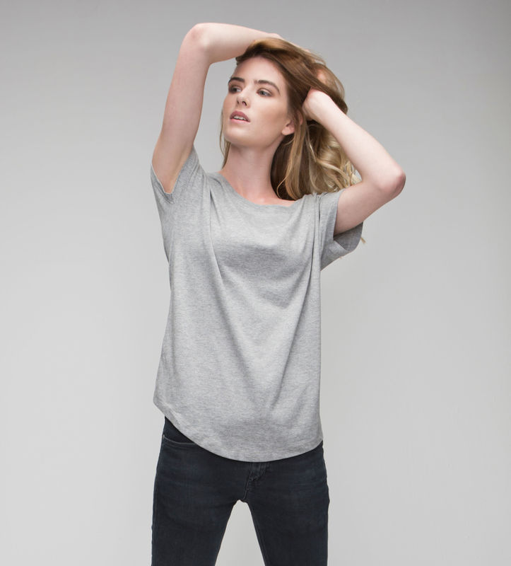 Lagoo | T Shirt publicitaire pour femme Gris 1