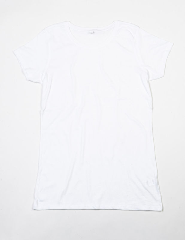 Langes Damen | T Shirt publicitaire pour femme Blanc 1