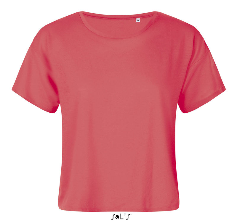 Maeva | T Shirt publicitaire pour femme Corail néon