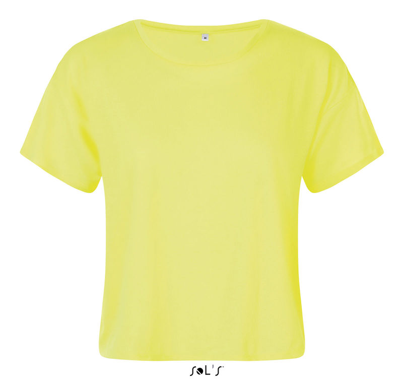Maeva | T Shirt publicitaire pour femme Jaune néon