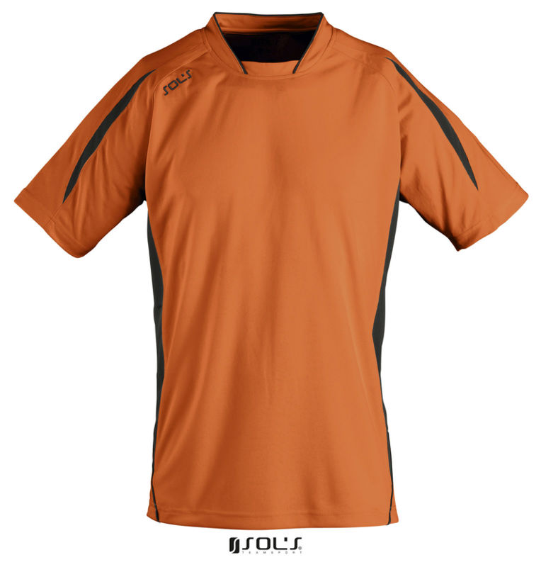 Maracana 2 Kids Ssl | T Shirt publicitaire pour enfant Orange Noir