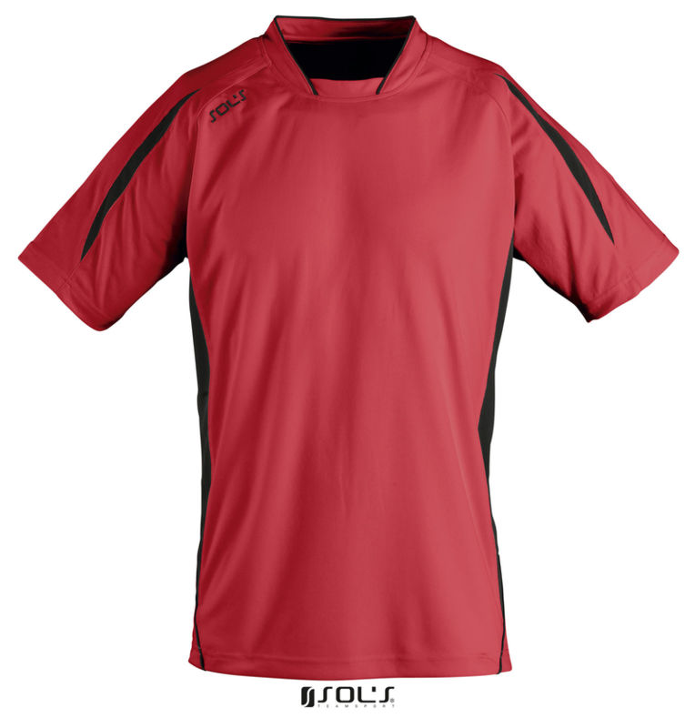 Maracana 2 Kids Ssl | T Shirt publicitaire pour enfant Rouge Noir