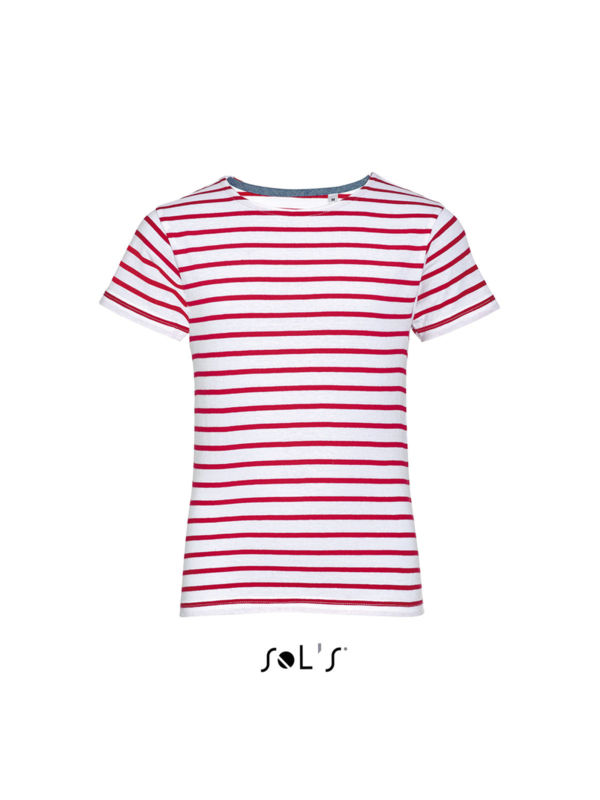 Miles Kids | T Shirt publicitaire pour enfant Blanc Rouge