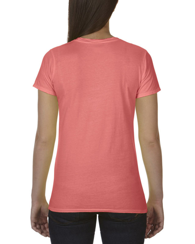 Milori | T Shirt publicitaire pour femme Rouge fluo Orange
