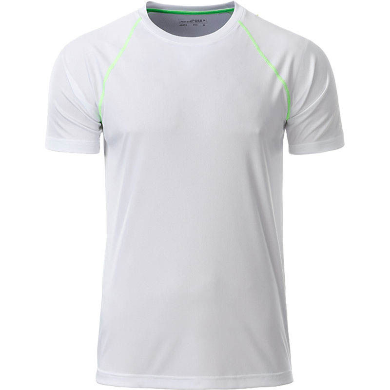 Piba | T Shirt publicitaire pour homme Blanc Vert vif