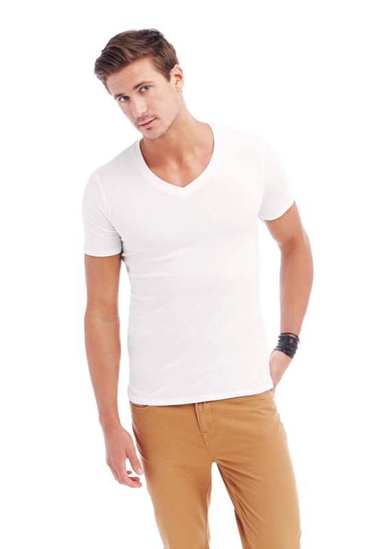 Qajy | T Shirt publicitaire pour homme Blanc 1