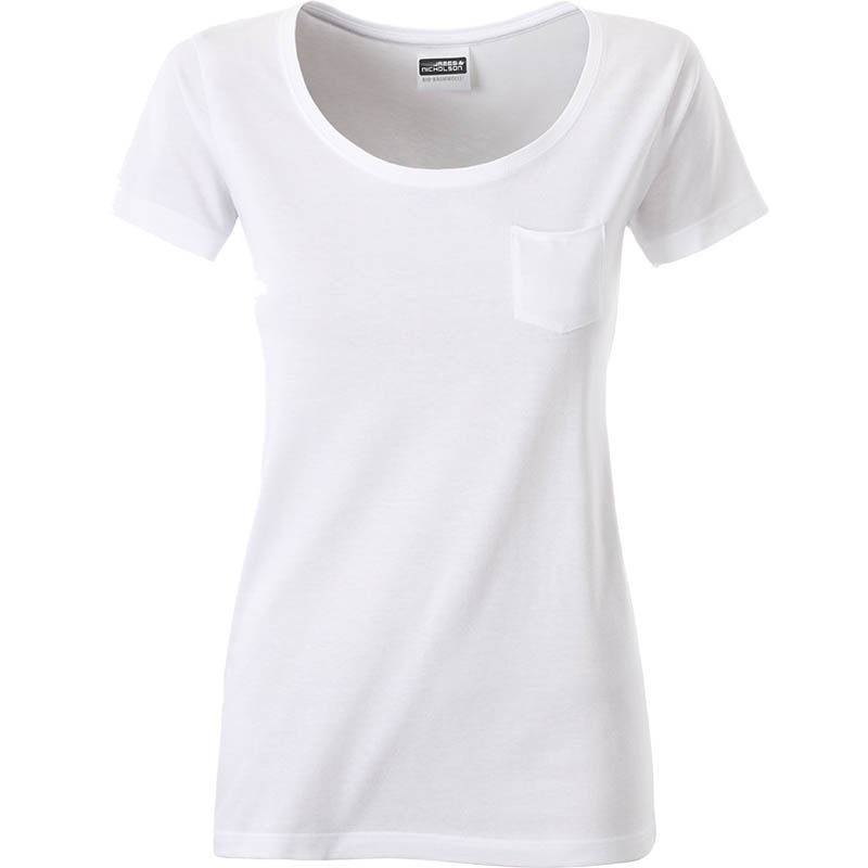 Qybu | T Shirt publicitaire pour femme Blanc