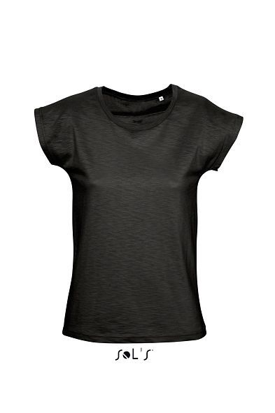Scoop | T Shirt publicitaire pour femme Noir