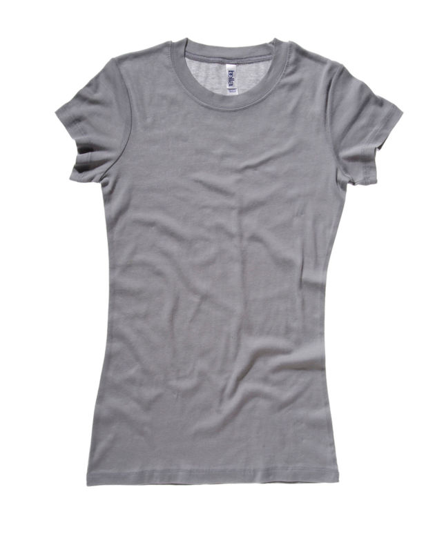 Sheer Mini Rib | T Shirt publicitaire pour femme Granit 1