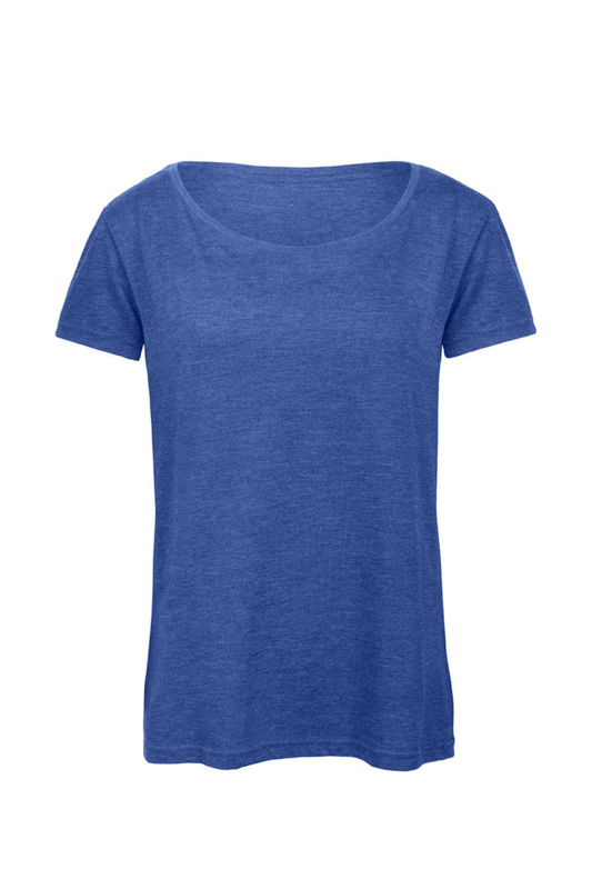 Tirruvo | T Shirt publicitaire pour femme Bleu royal chiné