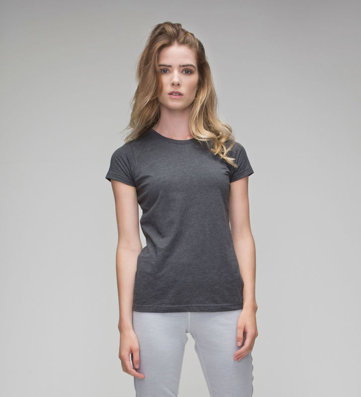 Vadu | T Shirt publicitaire pour femme Gris Charbon 1