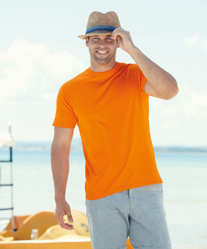 Value Weight | T Shirt publicitaire pour homme Orange 1