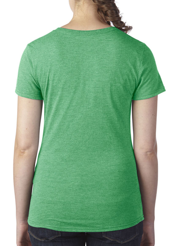 Vutoho | T Shirt publicitaire pour femme Vert chiné