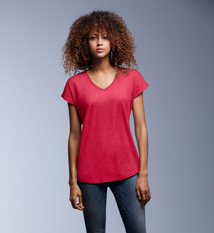 Zava | T Shirt publicitaire pour femme Rouge foncé 1