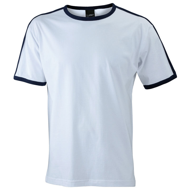 Zylly | T Shirt publicitaire pour homme Blanc Marine