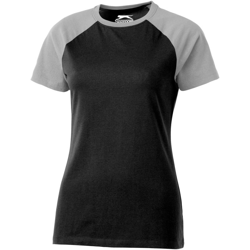 Femme Backspin | T Shirt personnalisé pour femme Noir Gris