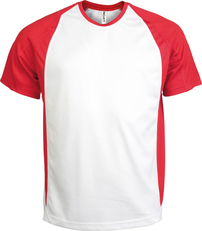 Habo | T Shirt personnalisé pour homme Blanc Rouge